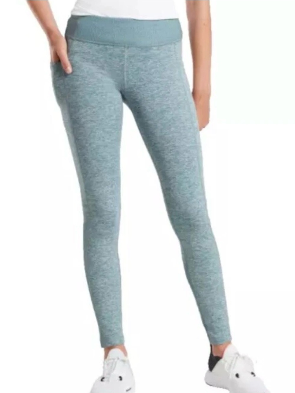 ATHLETA Girl Snowball Softluxe Tight Shaded Teal Heather XL/14 | NWOT